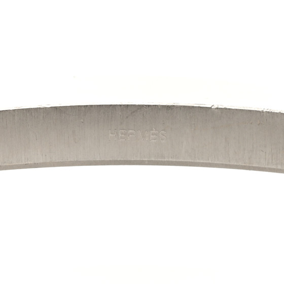 HERMES Brushed Palladium 42mm H Belt Buckle 1672937