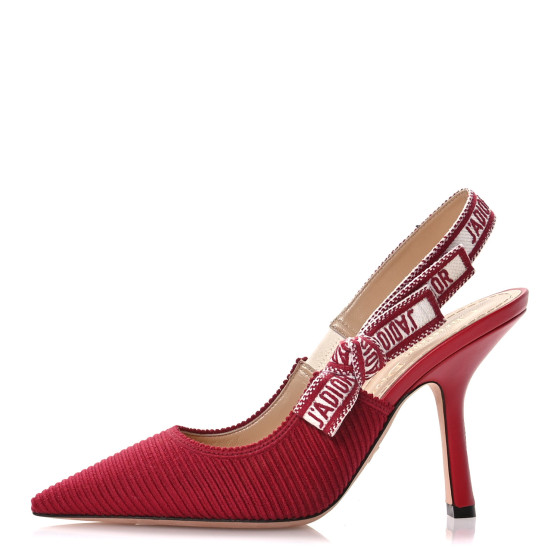 CHRISTIAN DIOR Technical Canvas Ribbon J Adior Slingback