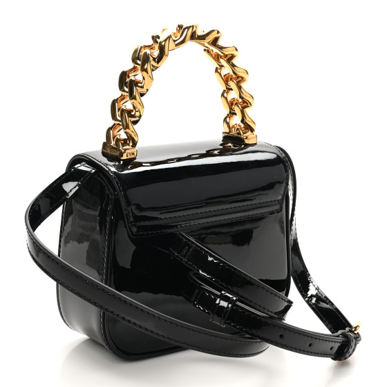 VERSACE Patent Mini La Medusa Bag Black 1672305 | FASHIONPHILE