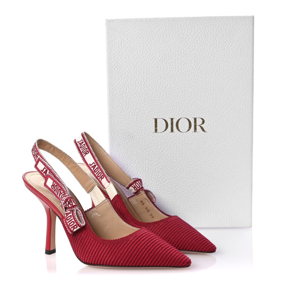 Dior ハイヒール CHRISTIAN DIOR Technical Canvas Ribbon J Adior Slingback