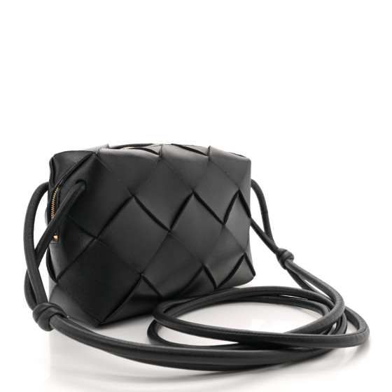 BOTTEGA VENETA Lambskin Maxi Intrecciato Small Cassette