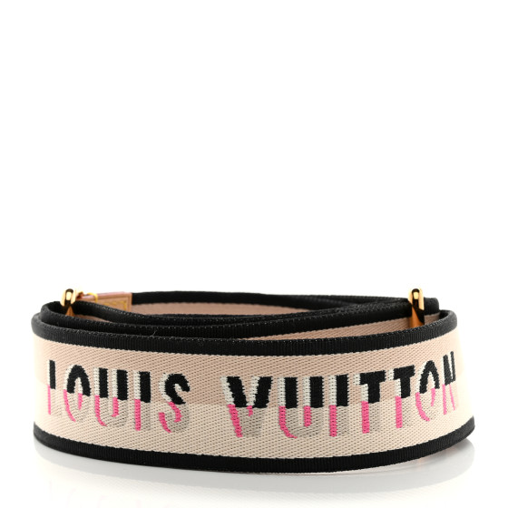 Louis Vuitton ブラック ラバーベルト LOUIS VUITTON Leather Black Shoulder Strap