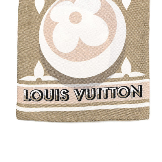 LOUIS VUITTON Silk Monogram Marbles Classic Bandeau Kaki