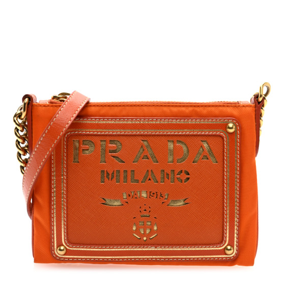 PRADA新作SAFFIANO ロゴ付カードケース ARANCIOオレンジ /1MC025 PRADA SAFFIANOカードケース ARANCIOオレンジ /1MC026_QHH_F0049
