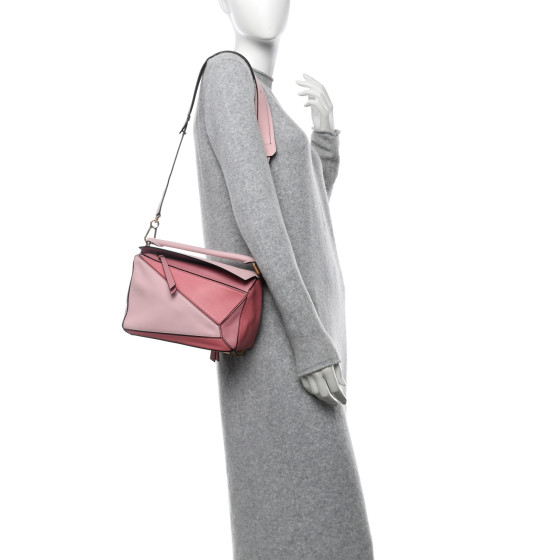 ハンドバッグ LOEWE 'Puzzle' small handbag Small Puzzle bag in smooth calfskin Beige - LOEWE