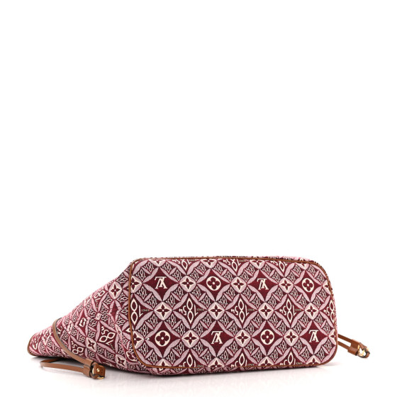 LOUIS VUITTON Jacquard Since 1854 Neverfull MM Bordeaux