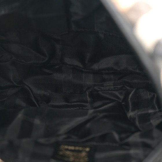 BURBERRY House Check Quilted Brook Hobo Black 1682198