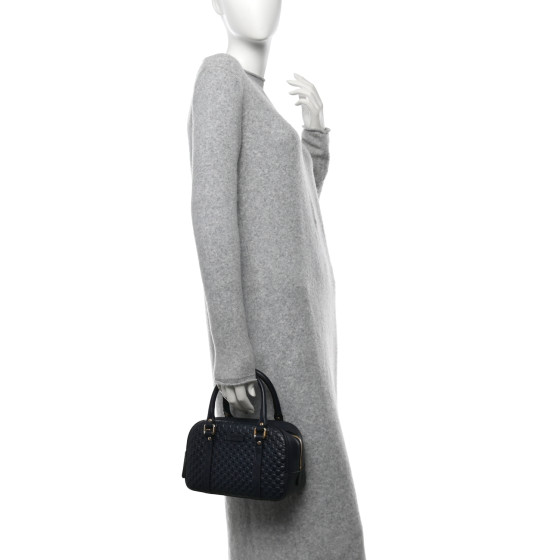 GUCCI Soft Microguccissima Small Crossbody Bag Blue
