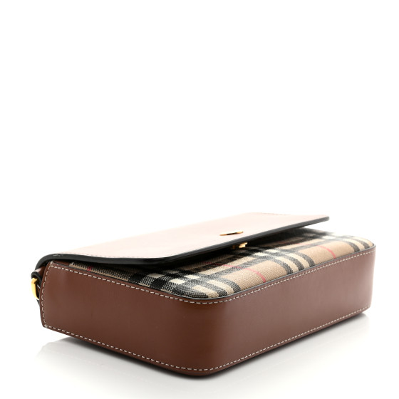 BURBERRY Calfskin Vintage Check New Hampshire Bag Archive
