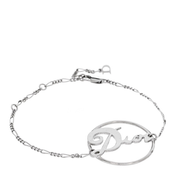 アクセサリー archive Christian Dior bracelet logo y2k CHRISTIAN DIOR Metal Logo Bracelet Silver 1668946 | FASHIONPHILE