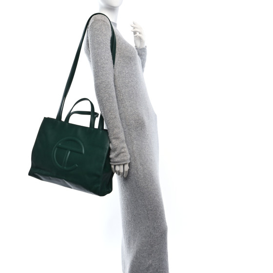セール中！送料関税込み Telfar Shopping Bag Medium Dark Olive Medium Shopping Bag - Dark Olive