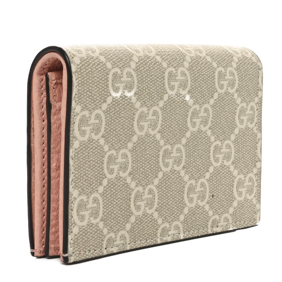 GUCCI Dollar Calfskin GG Supreme Monogram GG Marmont Card