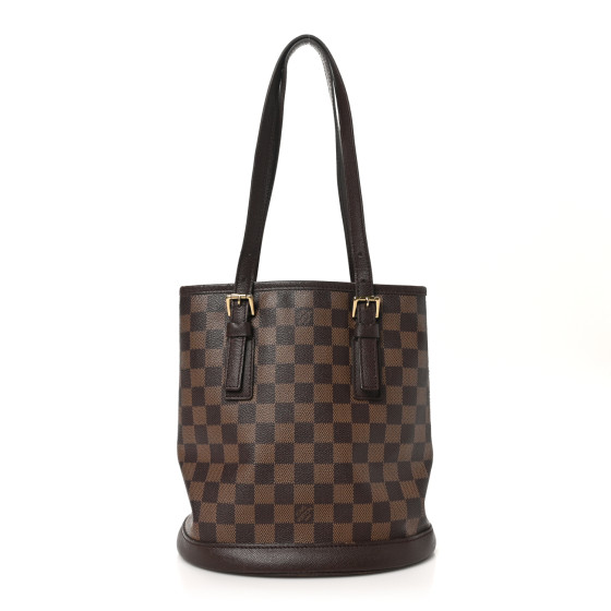 LOUIS VUITTON Damier Ebene Marais Bucket 23