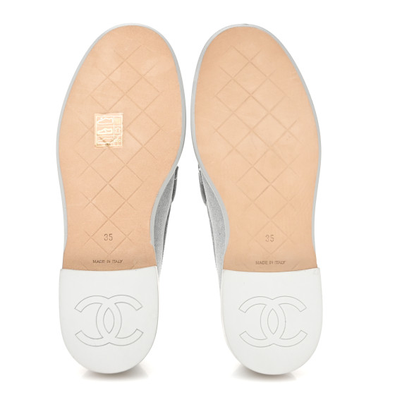 CHANEL Denim CC Turnlock Loafers 35 Blue 1683895 | FASHIONPHILE