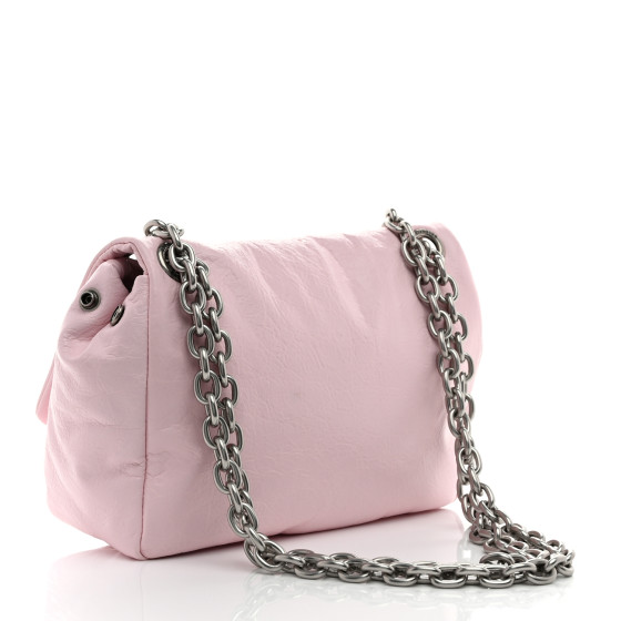 BALENCIAGA Arena Calfskin Mini Monaco Chain Shoulder Bag