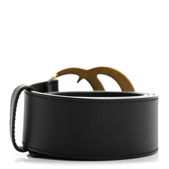 D&G ベルト 40mm ブラック DOLCE & GABBANA Belt Black Suede Leather Gold Metal Buckle s