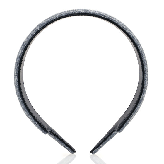 Louis Vuitton ヘアバンド グレー カシミア LOUIS VUITTON Monogram Denim Headband Washed Grey 1669367