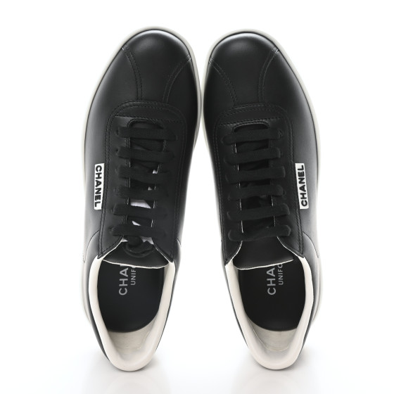 その他 CHANEL CHANEL Calfskin CC Womens Sneakers 37.5 Black 1671062
