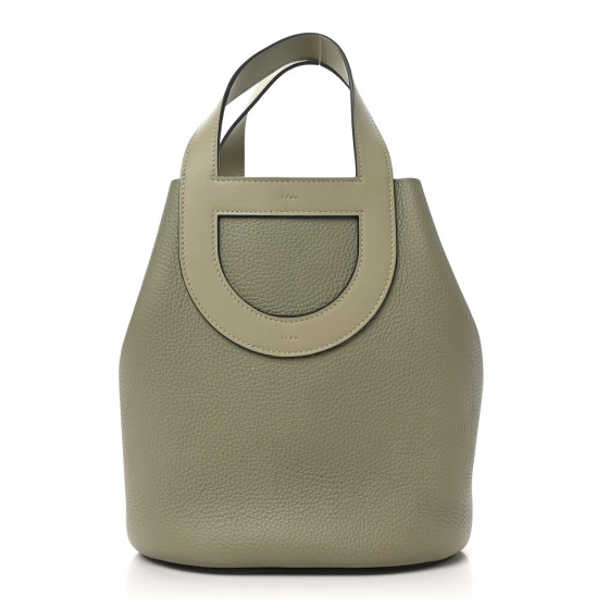 HERMES Taurillon Clemence Swift In-The-Loop 23 Bag Sauge