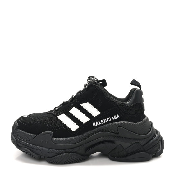 Balenciaga　TRIPLE S adidas　ブラック スニーカー 38 Balenciaga - x Adidas Triple S sneakers Balenciaga