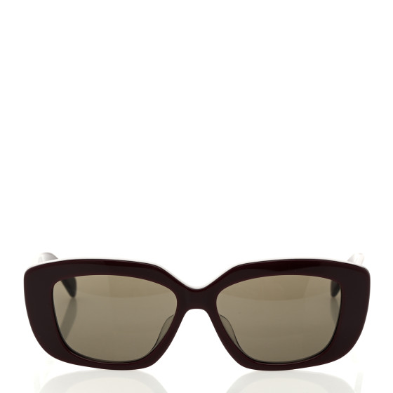 CELINE Acetate Triomphe Sunglasses CL40216U Burgundy