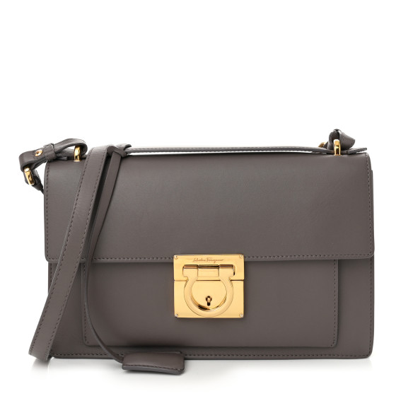 ハンドバッグ Salvatore Ferragamo Leather And Canvas Cut Out S Handbag Salvatore Ferragamo Canvas Exterior Large Bags & Handbags