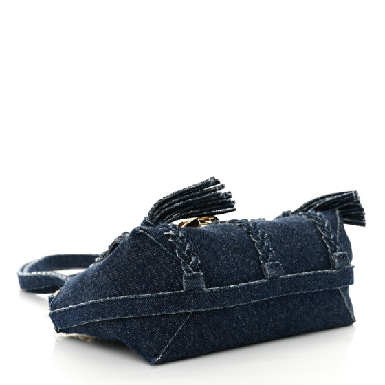 CHLOE Denim Mini Penelope Soft Shoulder Bag Blue 1677027