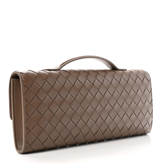 BOTTEGA VENETA Nappa Intrecciato Long Andiamo Top Handle