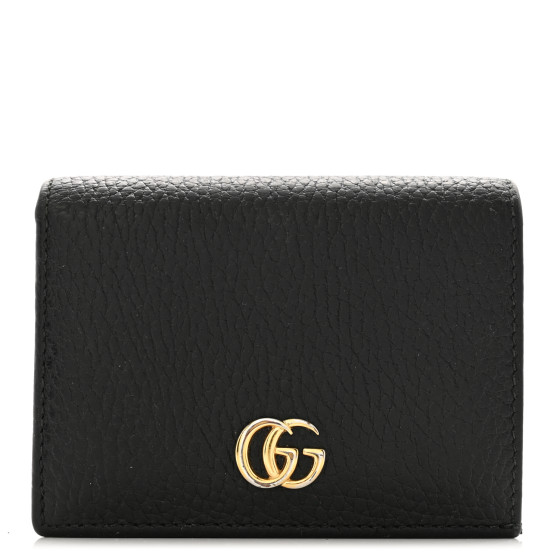 ★Gucci GG Marmont Card Case Black★ GG Marmont card case in black leather | GUCCI® US