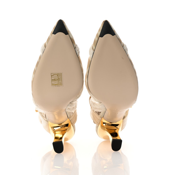 FENDI Technical Mesh FF Colibri 85mm Slingback Pumps 41