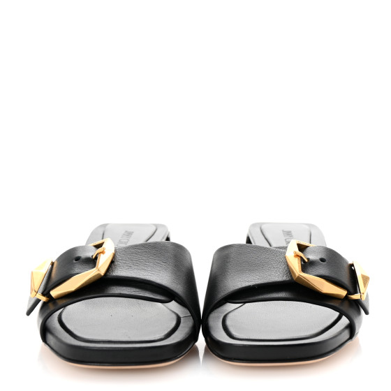 VIP★JIMMY CHOO Hawke 65 スエード ミュール JIMMY CHOO Patent Calfskin Hawke 65 Mules 37 Black 1044891
