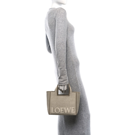 【LOEWE】 Font Small jacquard canvas shopper(送料込み) LOEWE】 Font Small jacquard canvas shopper(送料込み)