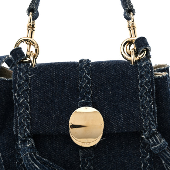 outlet【Chloe】Penelope☆Denim Mini Soft ショルダーバッグ CHLOE Denim Mini Penelope Soft Shoulder Bag Blue 1677027