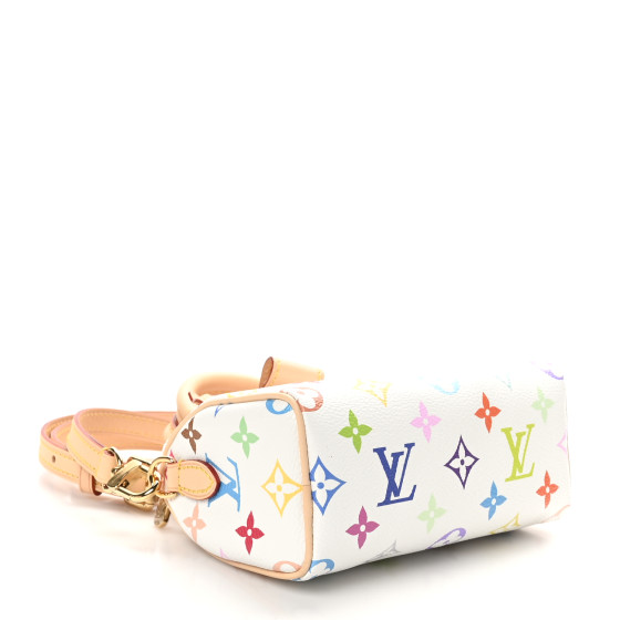 LOUIS VUITTON LV X TM Monogram Multicolor Nano Speedy White