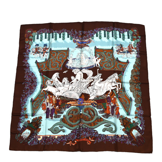 HERMES  140　 LE PARADIS DU ROY 王の楽園　カシミヤ HERMES 140 LE PARADIS DU ROY 王の楽園 カシミヤ