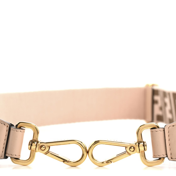 FENDI Jacquard Ribbon Vitello King FF Bi-Color Intreccio