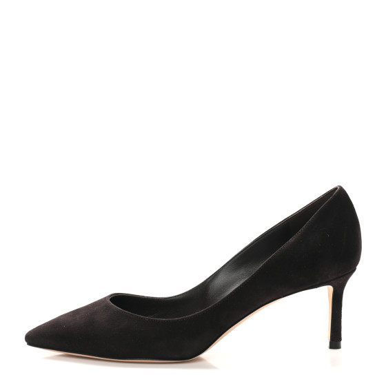 パンプス Jimmy Choo Dark Brown Suede Romy 60 Pumps JIMMY CHOO Romy 60 suede pumps | NET-A-PORTER