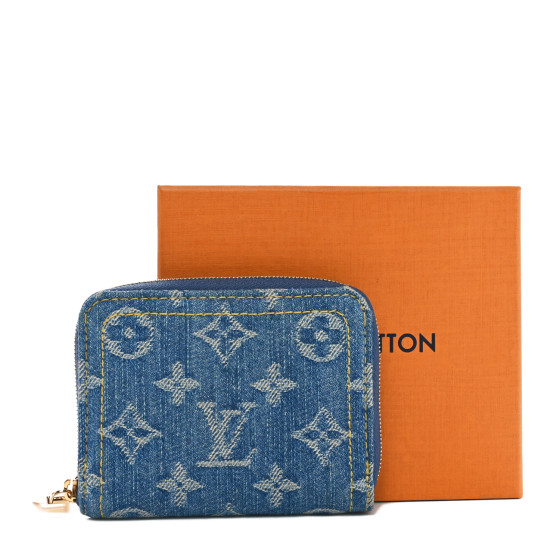 入手困難♪【LOUIS VUITTON】Zippy Wallet 財布 Coin Purse Blue LOUIS VUITTON Denim Monogram Zippy Coin Purse Blue 1673378