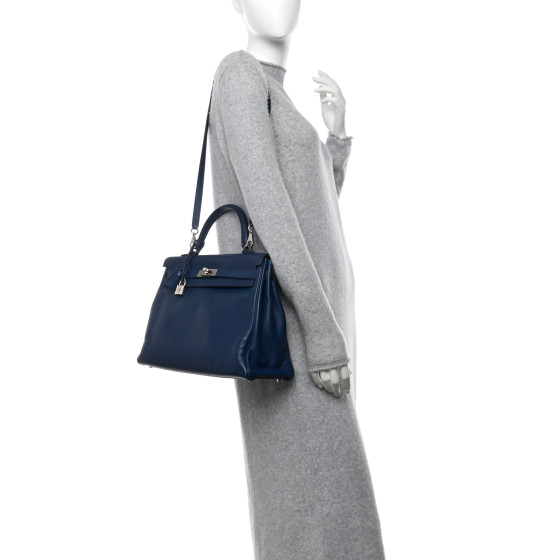 エルメス HERMES Swift Kelly 35 Bleu De Prusse 1674269 | FASHIONPHILE