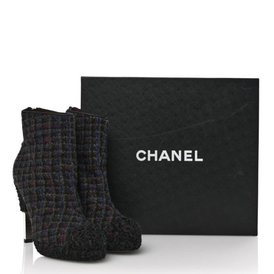 CHANEL ツイード　ブーツ　38C CHANEL - 最終価格 美品 シャネル ツイードブーツの通販 by mi
