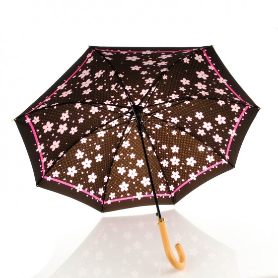 LOUIS VUITTON Monogram Cherry Blossom Parasol Parapluie Umbrella