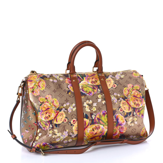 LOUIS VUITTON Metallic Monogram LV Garden Keepall