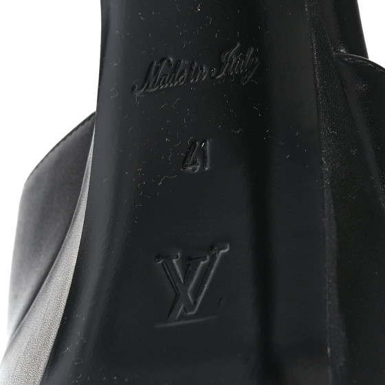 J*y様 LOUIS VUITTON ブラック ミュール LOUIS VUITTON ルイ・ヴィトン LVスイートライン ミュール