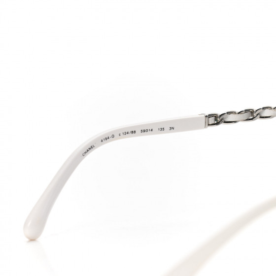 CHANEL サングラス　4194-Q CHANEL Lambskin Aviator Chain Sunglasses 4194-Q Gold 186852