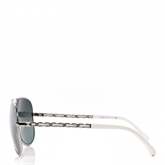 CHANEL サングラス　4194-Q CHANEL Lambskin Aviator Chain Sunglasses 4194-Q Gold 186852