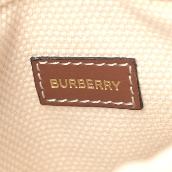 BURBERRY Cotton Canvas Horseferry Print Small Drawcord Pouch