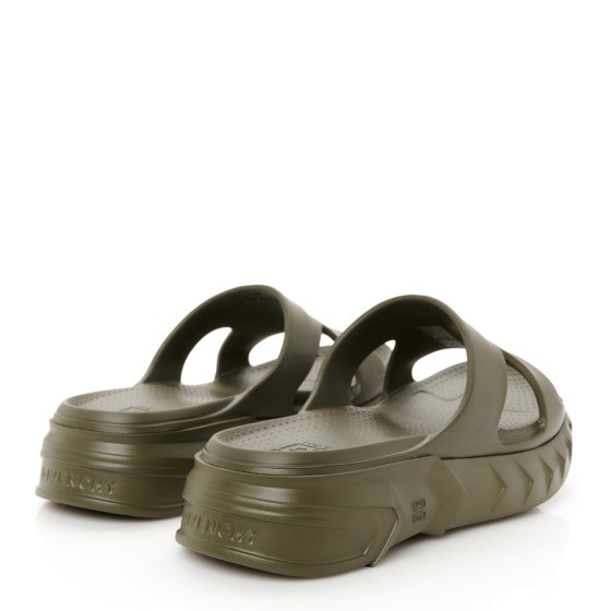 GIVENCHY Rubber Marshmallow Sandals 36 Green 1637099