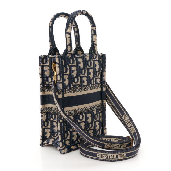 日本未入荷◆ストラップ付き Dior Oblique Book Tote mini bag 大人気☆【DIOR】BOOK TOTE バッグ ミニ ストラップ付き (Dior