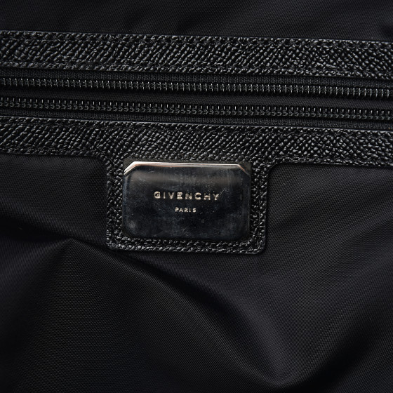 GIVENCHY Textured Calfskin Print Backpack Black 565289