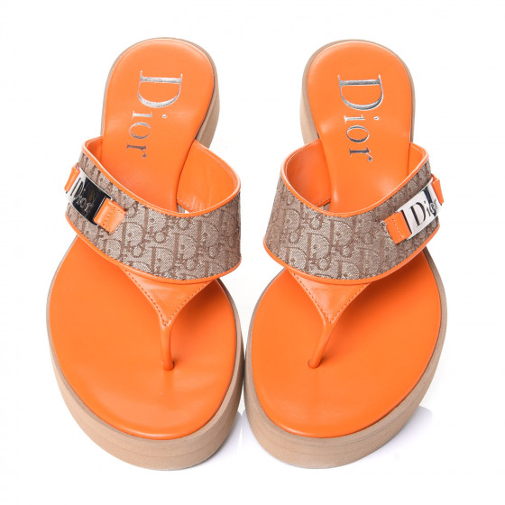 Christian Dior サンダル トロッター フラット 37 Christian Dior サンダル トロッター フラット 37 - 靴ヴィンテージ